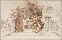 F 041
<br/>
Offer van Iphigeneia
<br/>
<em>Romanelli, Giovanni Francesco (1610-1662) - toegeschreven aan</em>